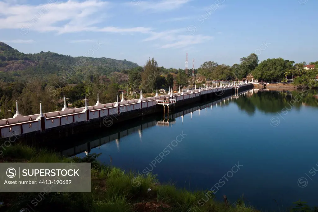 Lake Dam Neyyar Kerala India