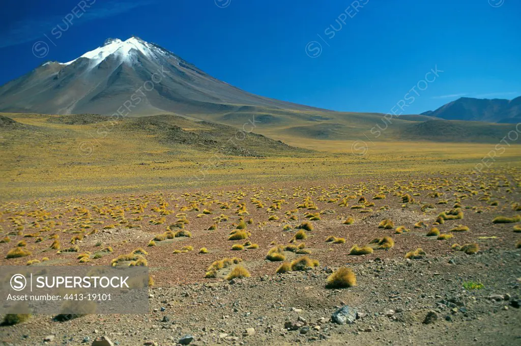 Andes Mountains in the desert of Atacama