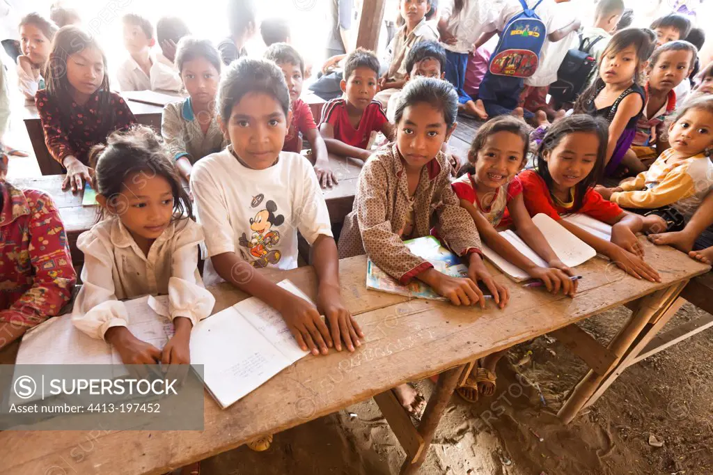 School of countryside north of Phnom Penh Cambodia