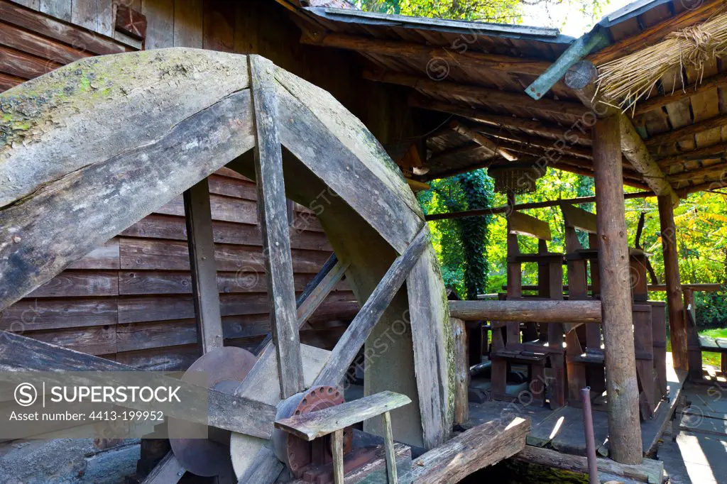 Watermill in the Rastoke village Croatia