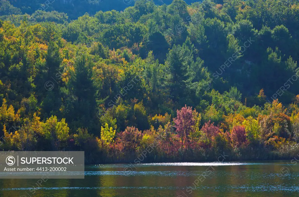 Krka River in autumnDalmatia Croatia