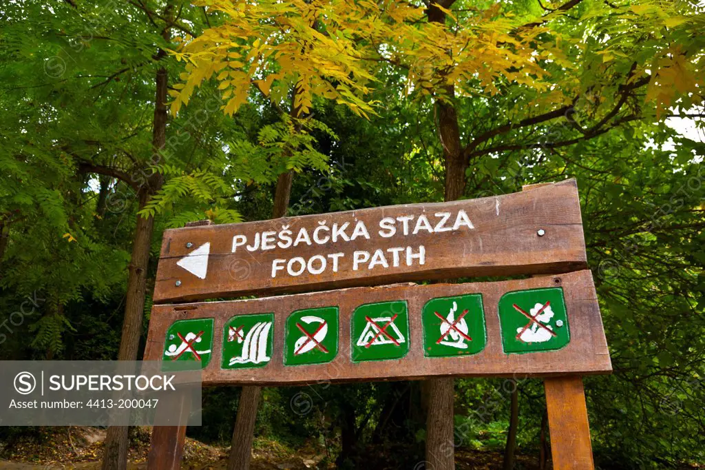 Foot Path at Skradinski Buk Krka River Dalmatia Croatia