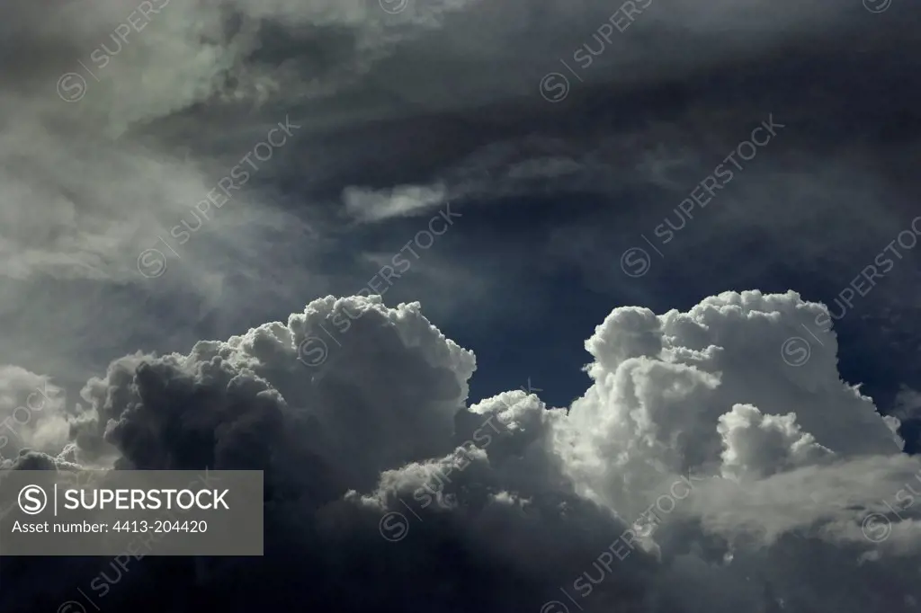 Clouds threatened in a stormy sky France