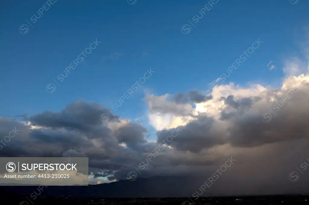 Mount Ventoux under clouds
