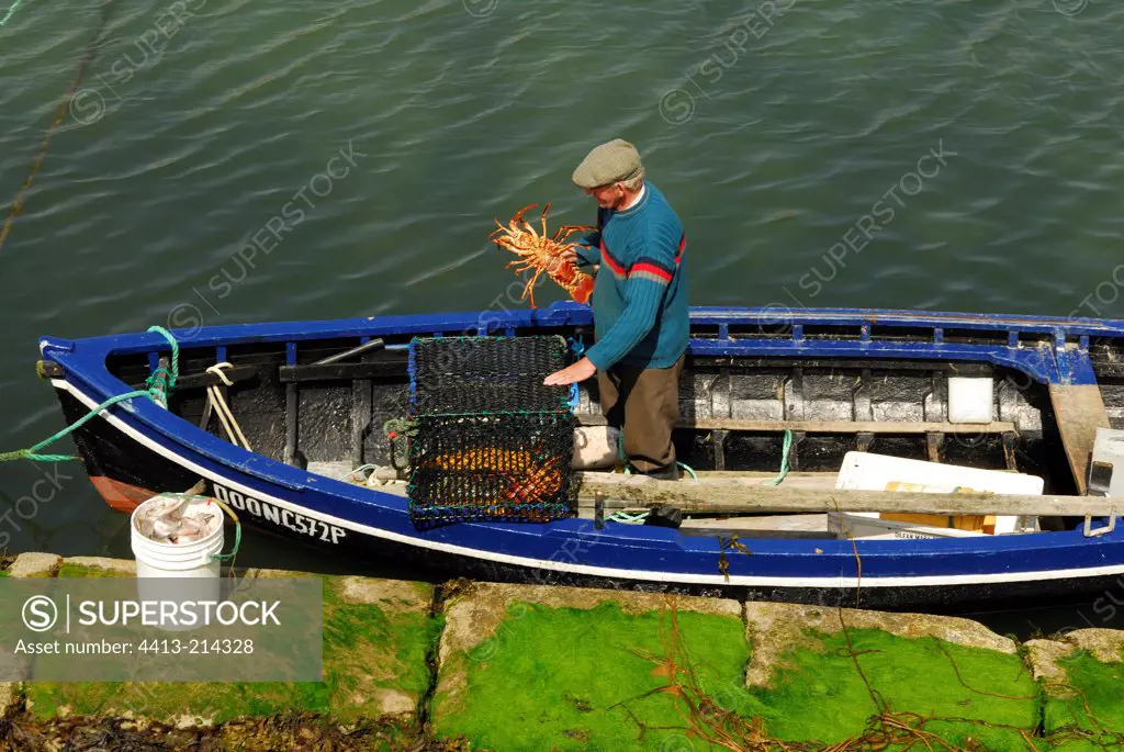 Lobster Fisherman Bunowen Bay Ballyconneely Ireland