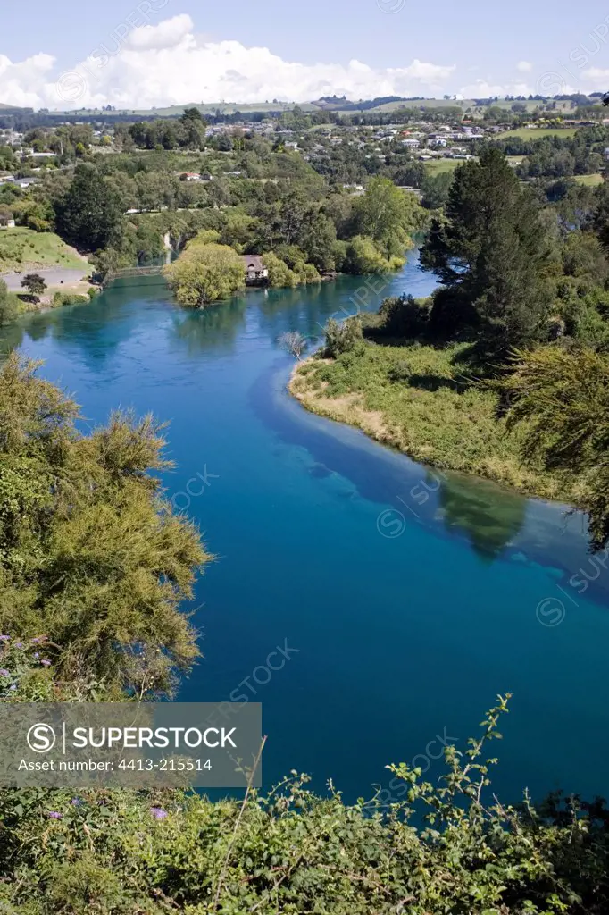 Waikato River valley New Zealand