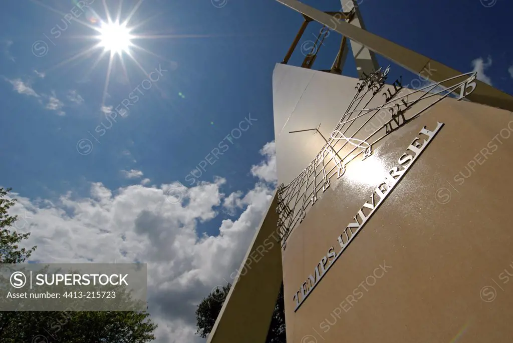 Giant sundial at Montbéliard Doubs France