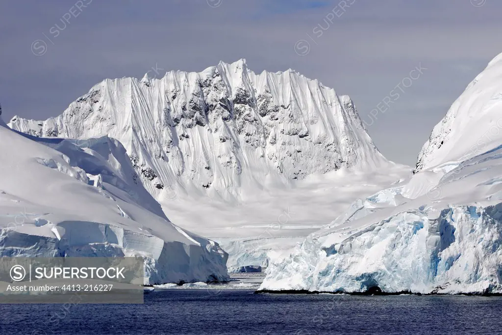 Mountains bordering the Neumeyer Channel Antarctic Peninsula