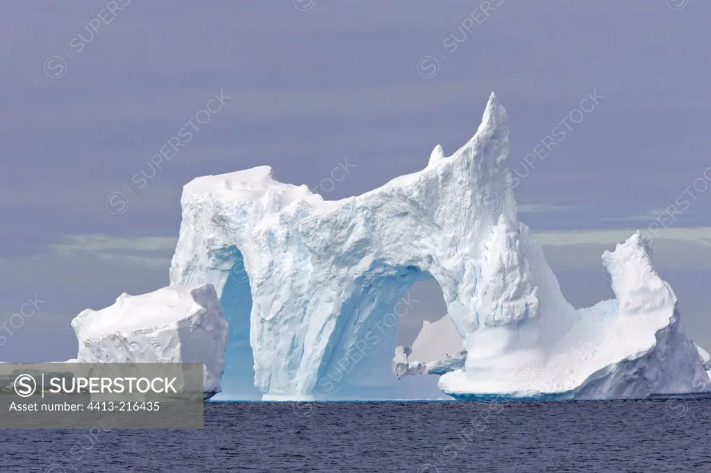 Double arched Iceberg Antarctica