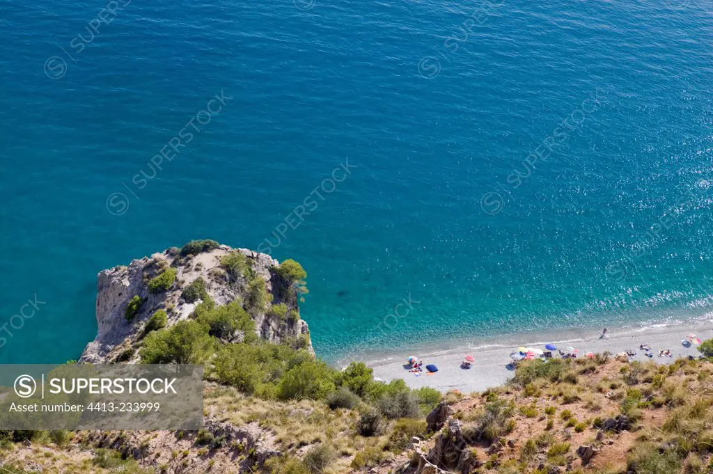 Cliffs of Maro Cerro Gordo Andalucia Spain