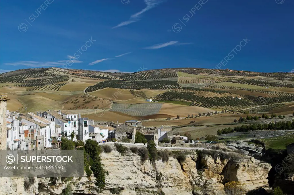 Landscape in Alhama de Granada Andalucia Spain