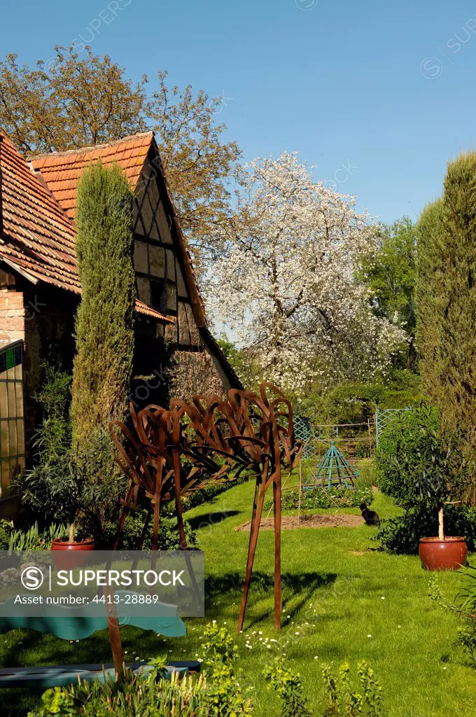 The Gardens of the Blue Farm Uttenhoffen Alsace