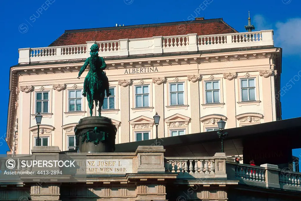 Albertina palace in Vienna Austria