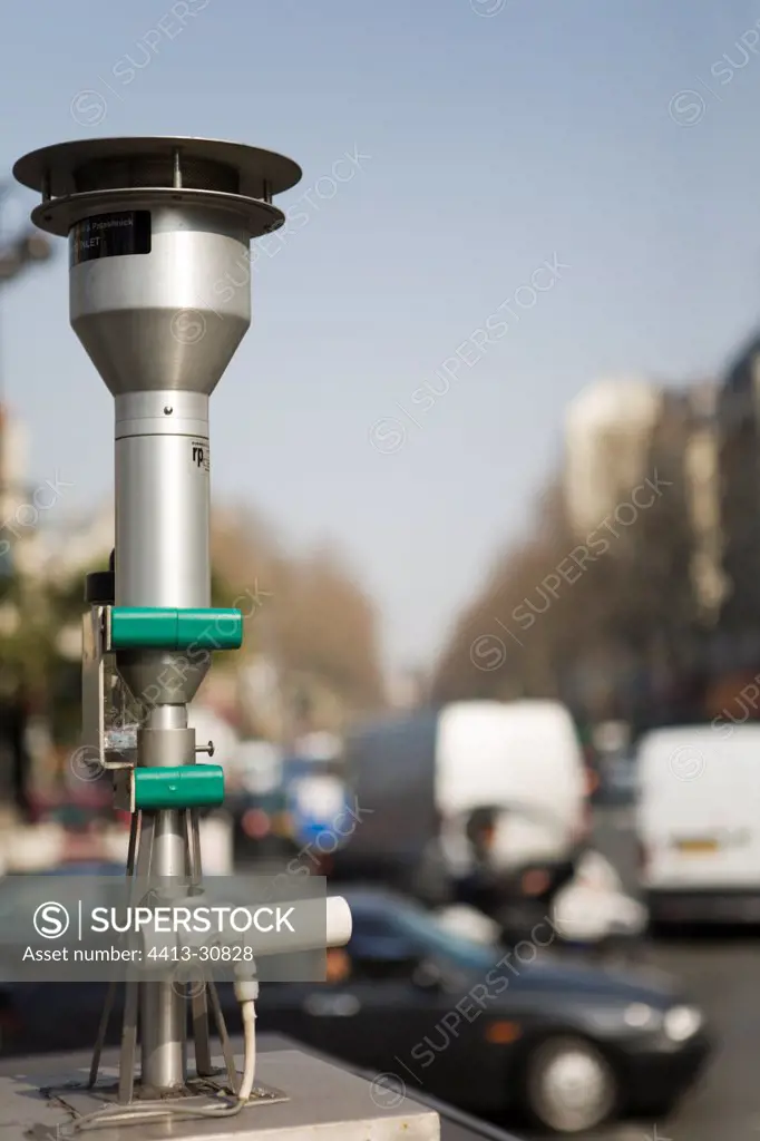 Automatic sensors pollution Paris France