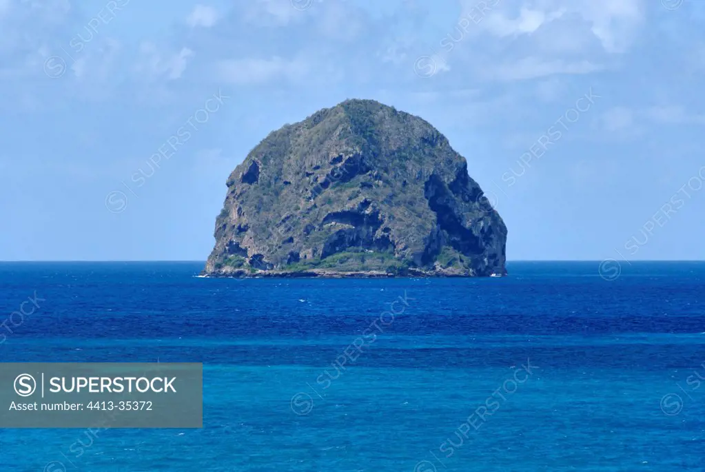 Rocher du Diamant in Martinique Island
