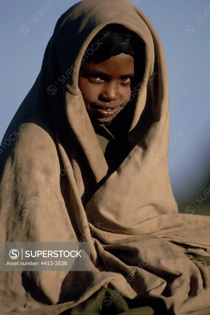 Girl Amharas High plateaus Ethiopia