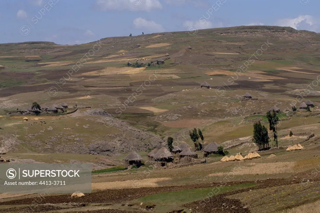 Landscape of Ethiopia High plateaus