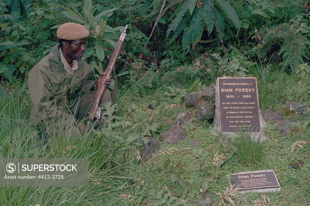 Dian Fossey's grave Camp of Karisoke Rwanda