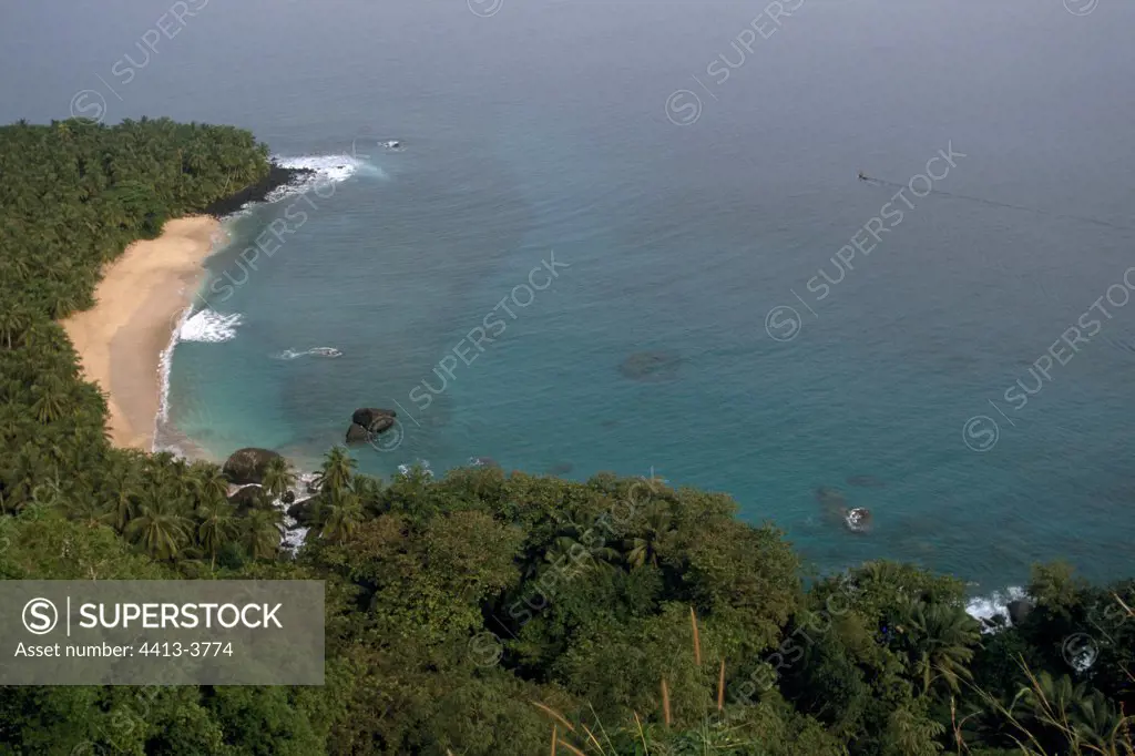 Northern coast of the island of Principle Sao Tome and Principe