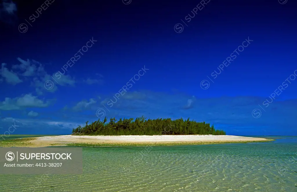Cocos island and Rodrigues island lagoon Maurice Island