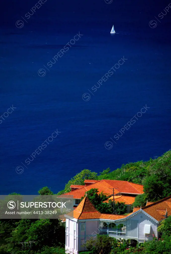 Colonial house facing the Atlantic in Ste Lucie Antilles