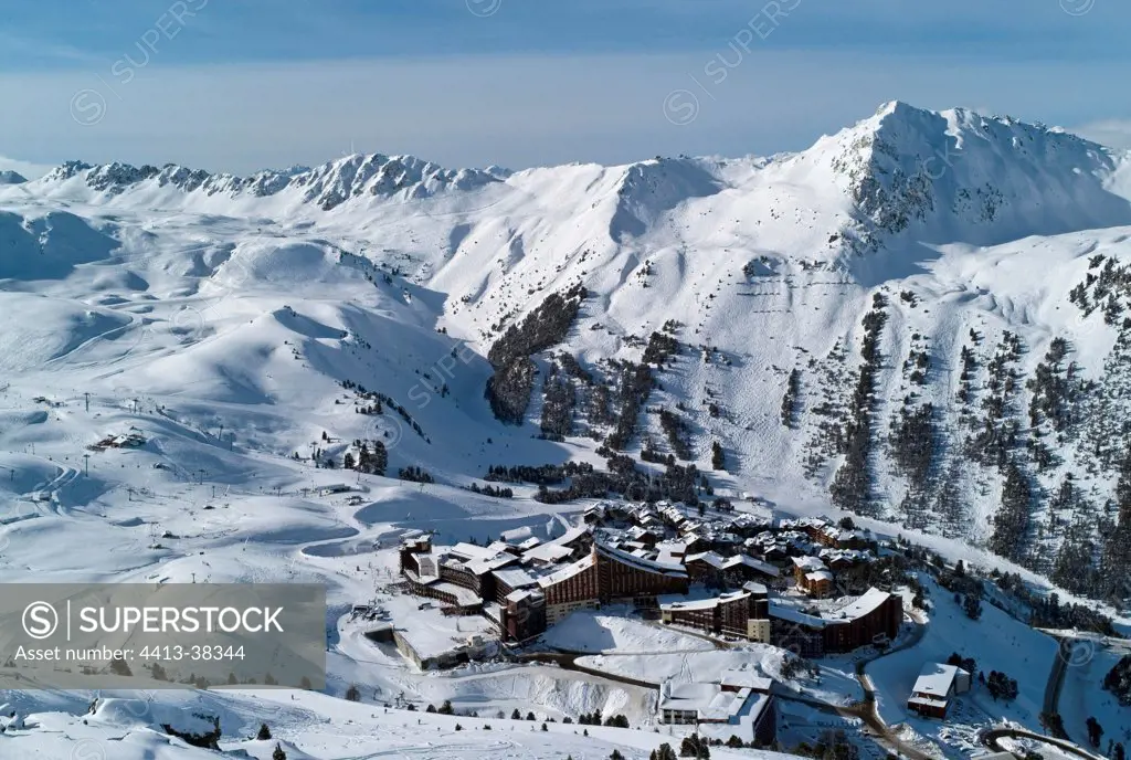 Les Arcs ski resort in Savoie France