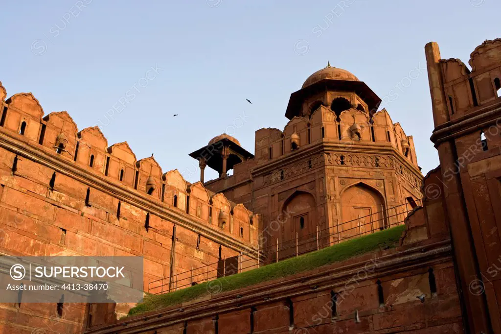 View on the Red Fort Delhi Uttar Pradesh India