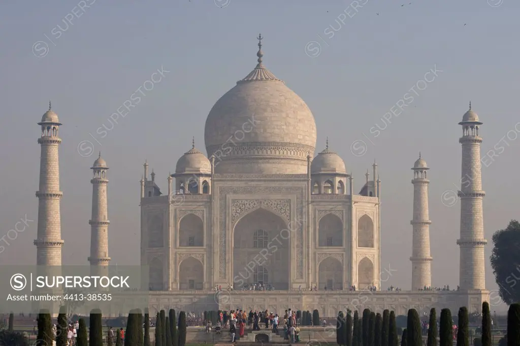 Taj Mahal the Crown Palace Agra Uttar Pradesh India