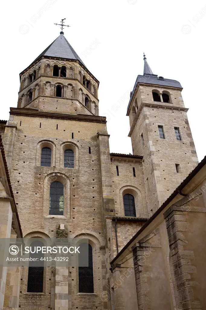 Bell tower of the Cluny Abbey Bourgogne France
