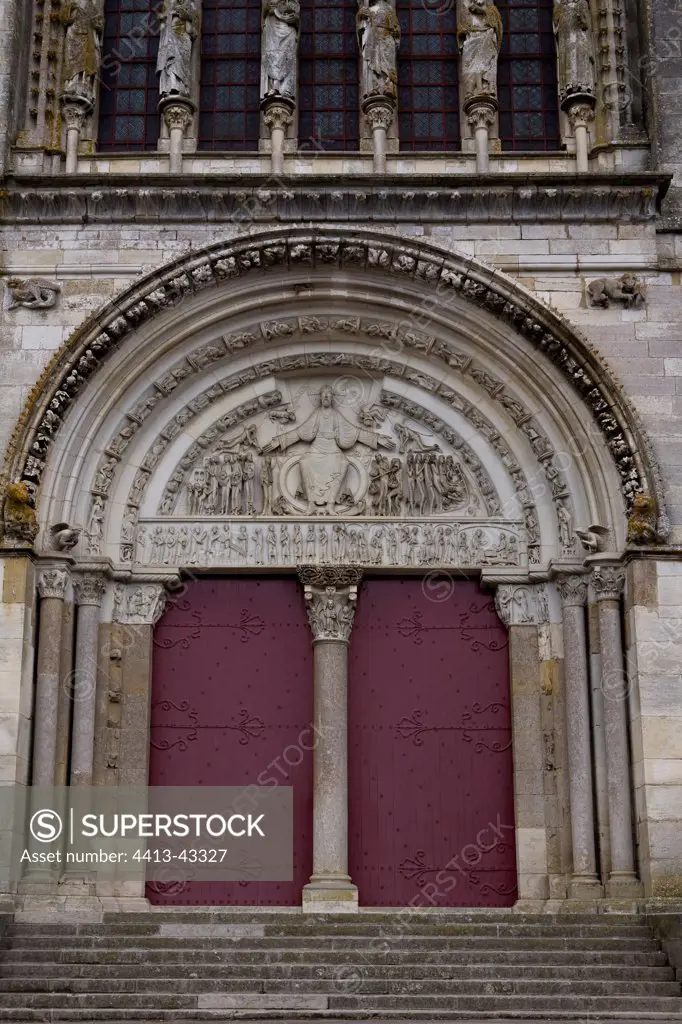Entrance to the Basilica of St. Mary Magdalene Vézelay