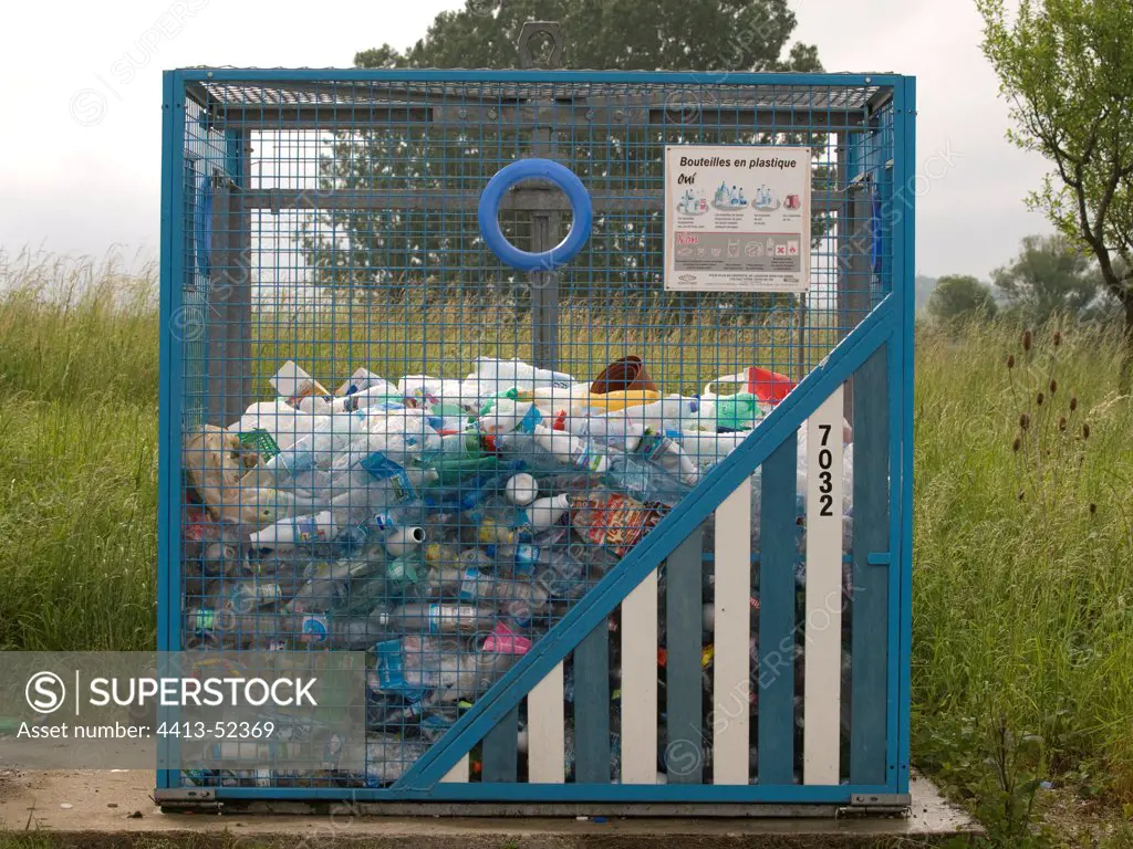 Bac recycling plastic bottles Haute-Saone