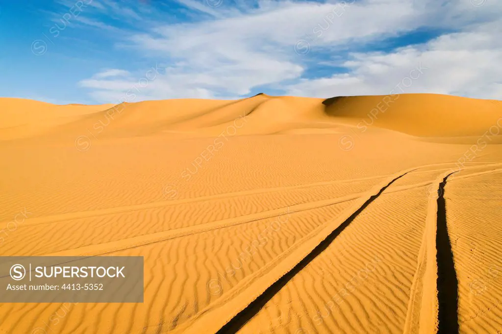 Sand dunes of Moul Aga Tassili N'ajjer Algeria