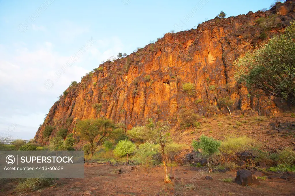 Cliff near Lake Baringo Kenya