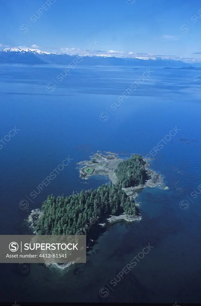 Island in Frederick Sound Pacific Ocean Alaska