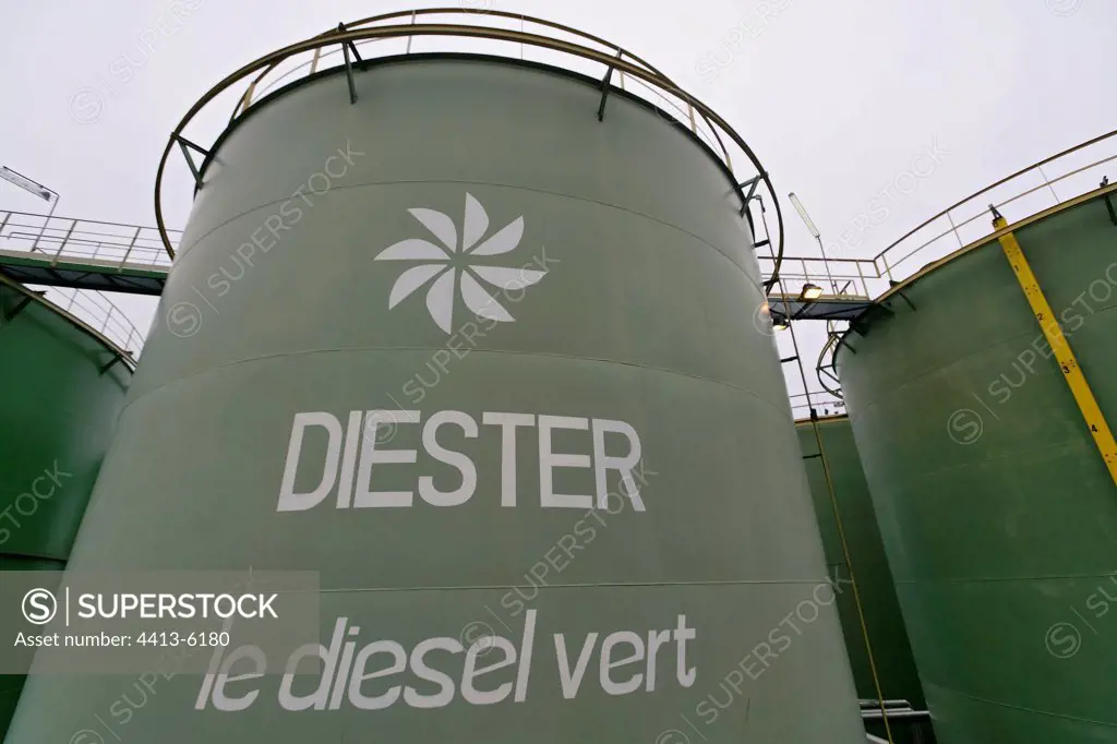 Tanks of storage of the diester Rouen France