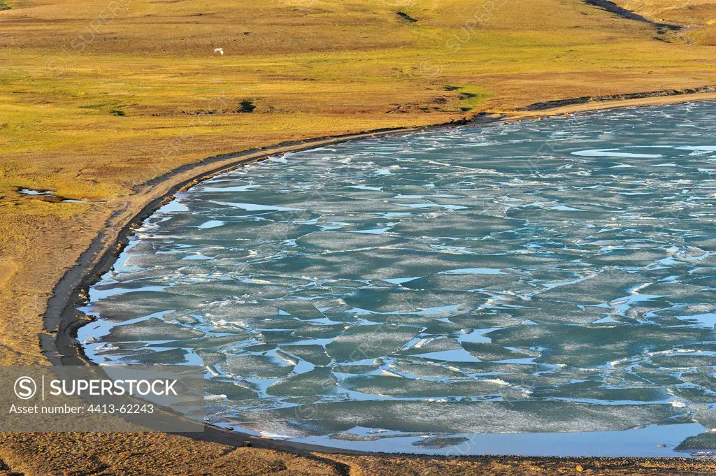 Stanwell Fletcher Lake in tundra Somerset Island Nunavut