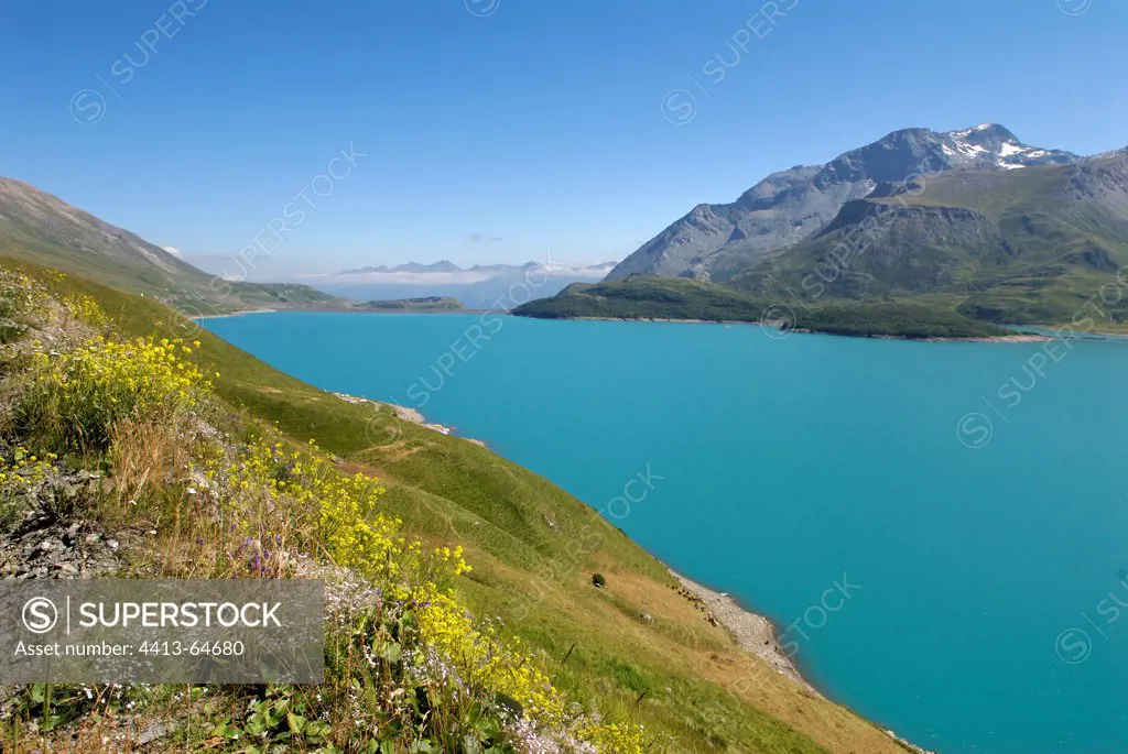 Lake of the Mont Cenis Savoie France