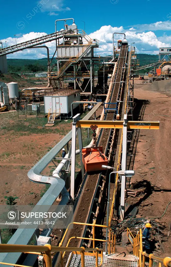 Gold mine processing ore at Meremeta Tanzania