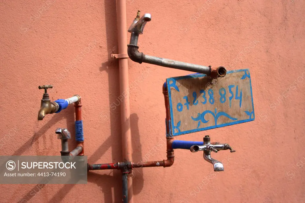 Valves for rent in an alley in the Medina in Marrakech
