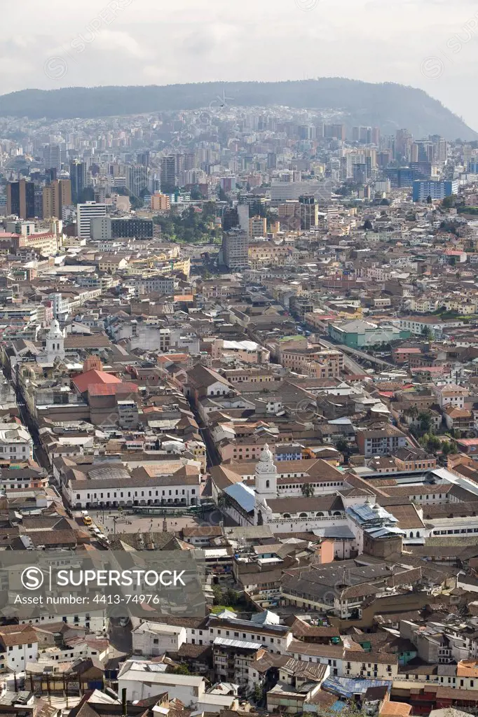 The center of Quito Ecuador