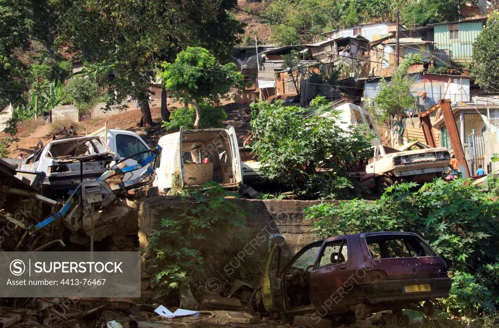 Shantytown to Mamoudzou Mayotte