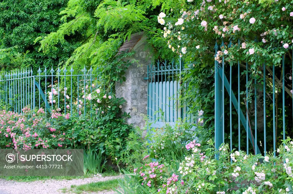 Flowered garden entrance