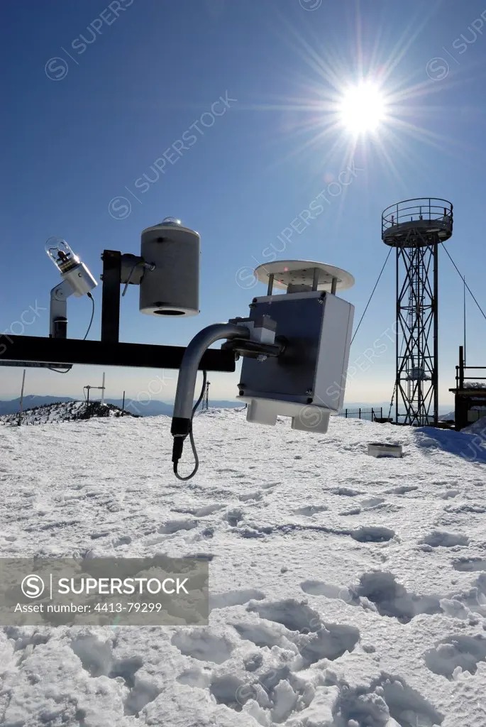 Meteorological measuring apparatus Mont Aigoual