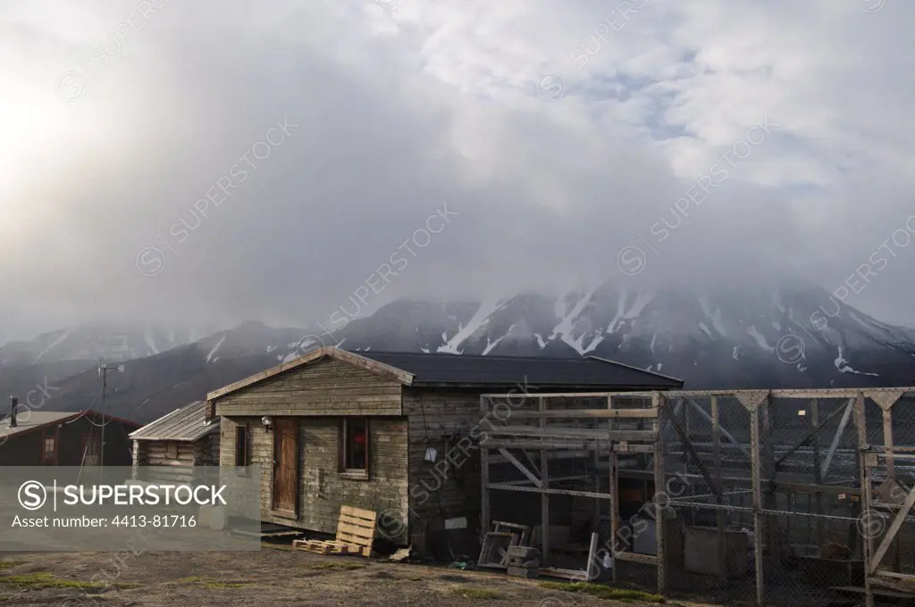 Rural cabins Longyearbyen Spitsbergen