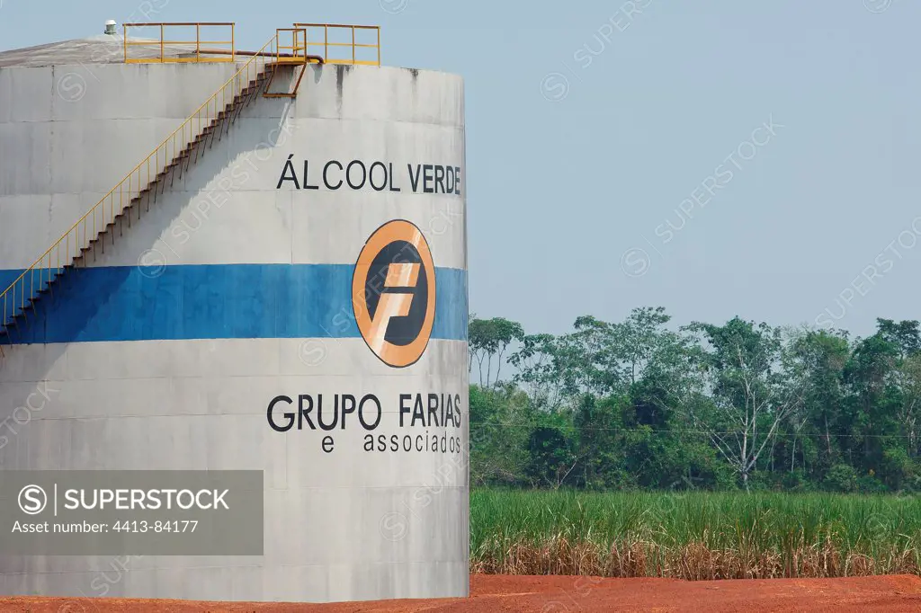 Plant of ethyl alcohol from Sugar canes Brazil