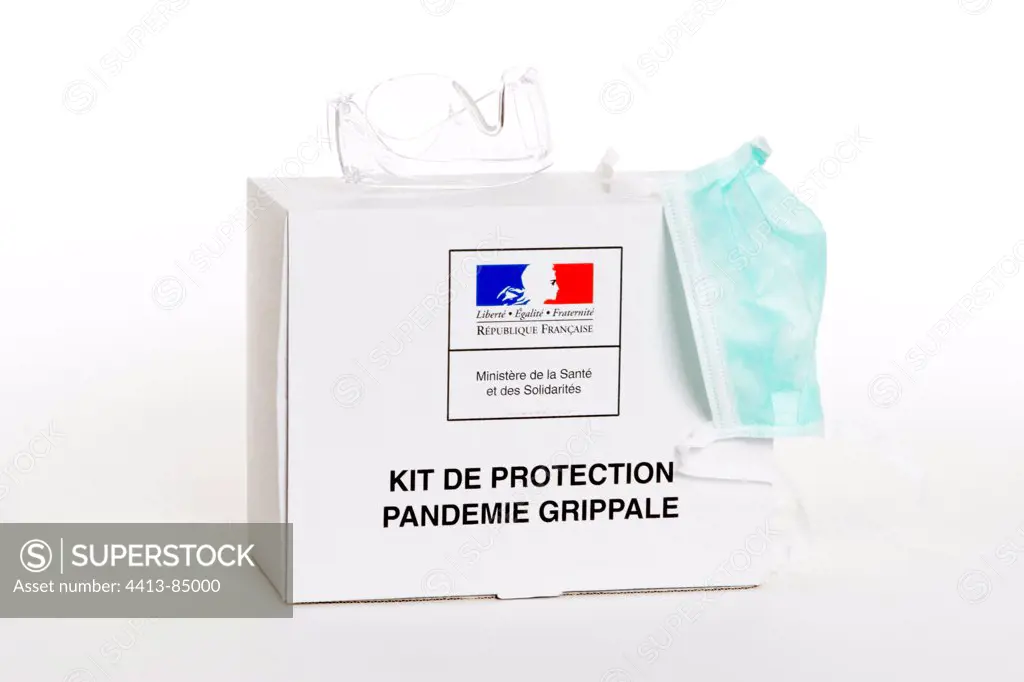 Protection materials against influenza pandemic France