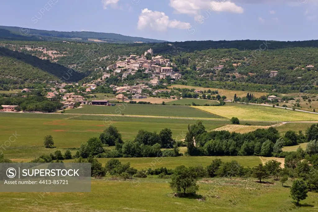 Village of Simiane-la-Rotonde Haute-Provence France