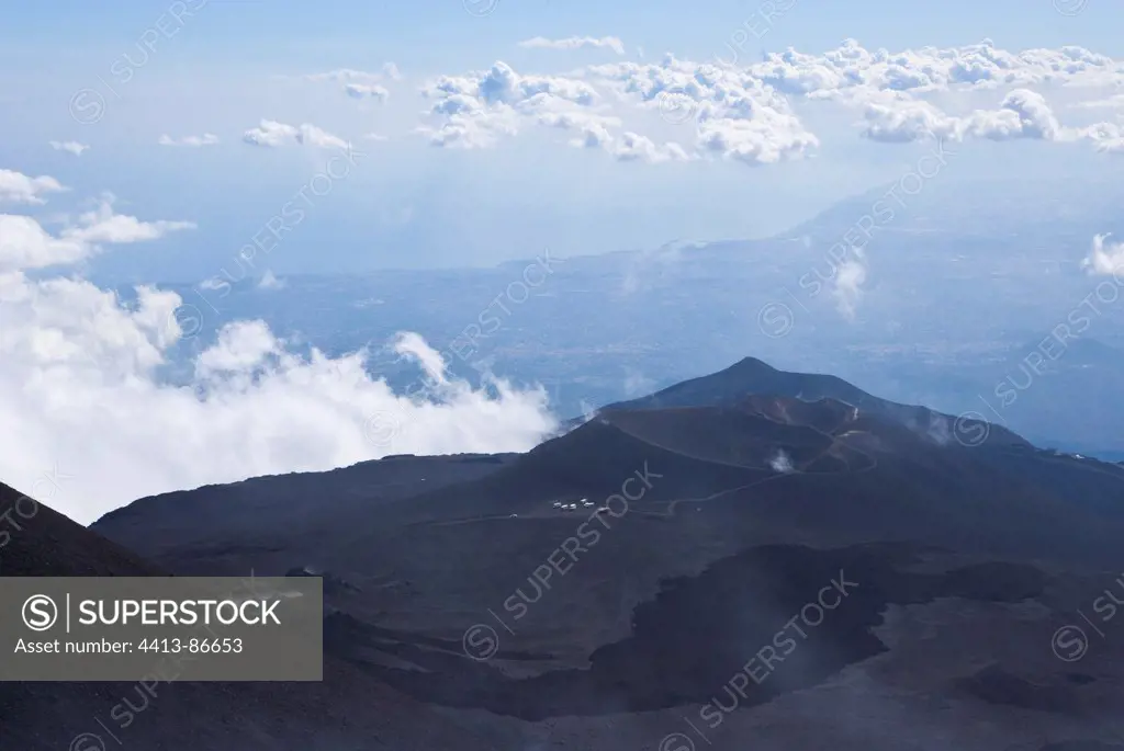 The volcano Etna Province of Catane Sicile