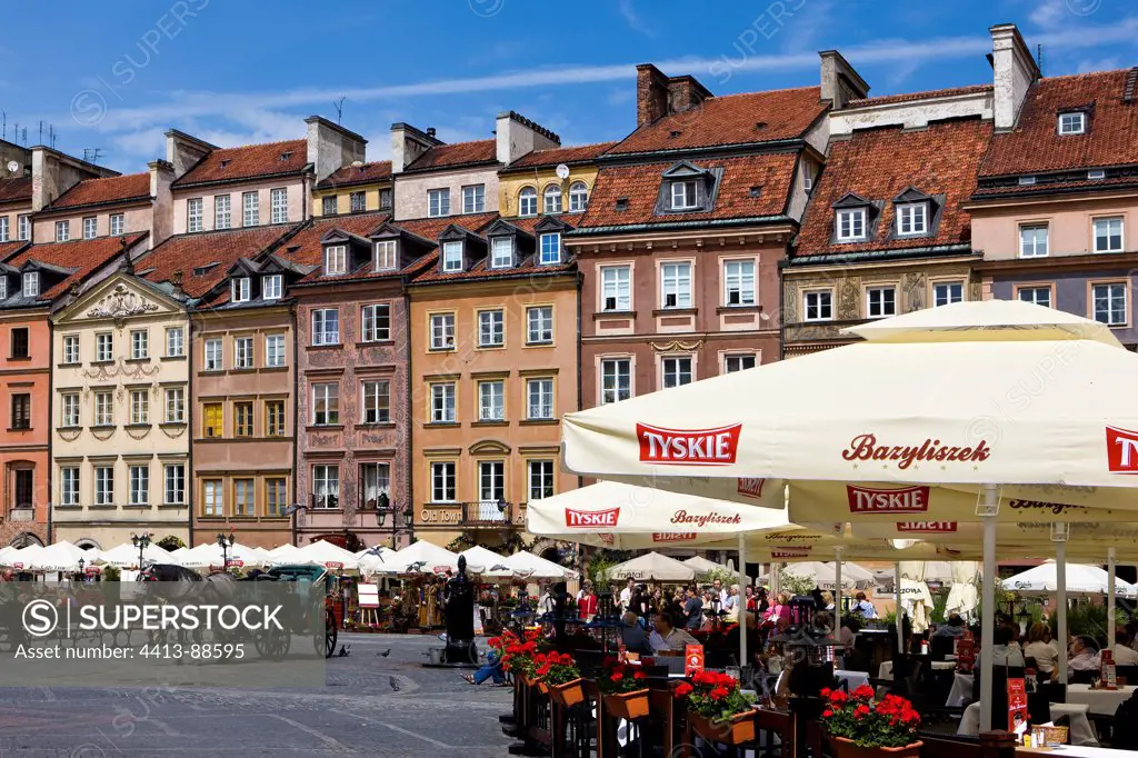 Historic Downtown Warsaw Poland