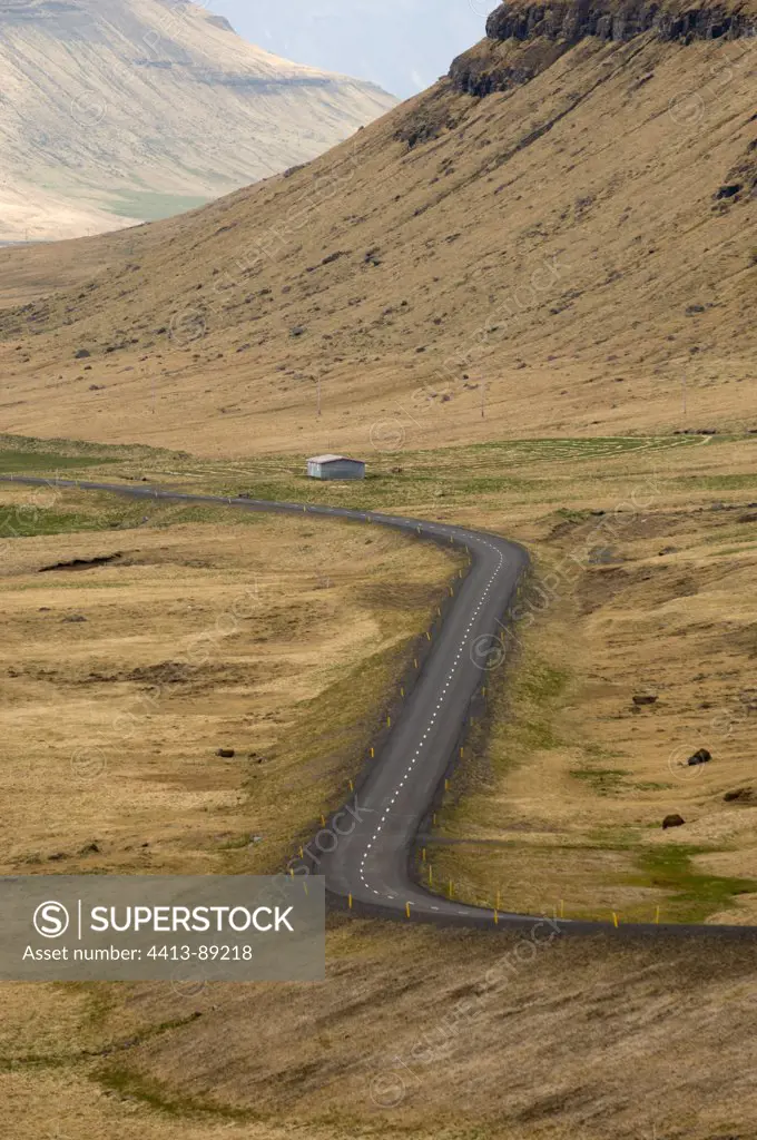 Road to Snaefellsnes Peninsula in Iceland